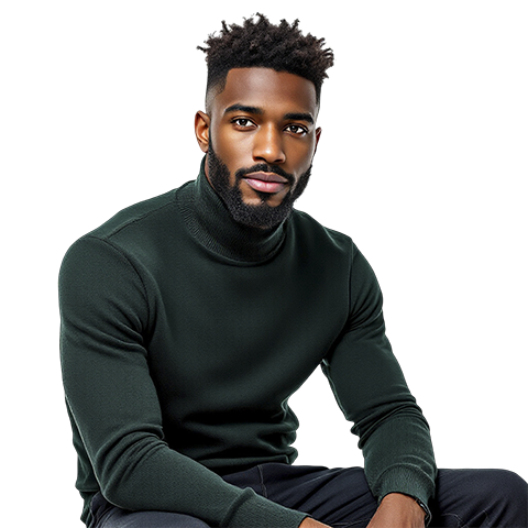 vecteezy_a-man-in-a-green-sweater-sitting-on-a-black-background_57228969